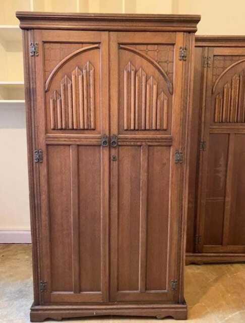 Old Charm Solid Oak Vintage Wardrobe Painted Options - image 1