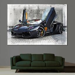 Lamborghini Canvas Print Supercar Wall Art Decor - thumbnail 2