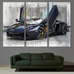 Lamborghini Canvas Print Supercar Wall Art Decor - thumbnail 3