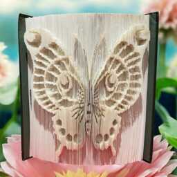 Butterfly Sculpture Book Art - thumbnail 2