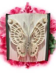 Butterfly Sculpture Book Art - thumbnail 1