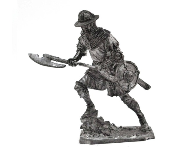 Tin 54mm Western European Infantry 14Th Century 132 Scale - image 1
