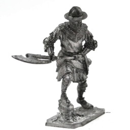 Tin 54mm Western European Infantry 14Th Century 132 Scale - thumbnail 2