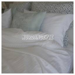 Hotel Style White Bedding. Oversized Super King Duvet Cover 120x98. Solid Cotton King Queen. Custom Shabby Chic Bedding Nurdanceyiz - thumbnail 3