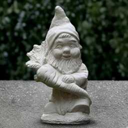 Concrete Gnome Sculpture Outdoor Pixie Figurine Cement Statue Troll Decoration Handmade Ornament Gnome Lover Gift - thumbnail 1