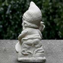 Concrete Gnome Sculpture Outdoor Pixie Figurine Cement Statue Troll Decoration Handmade Ornament Gnome Lover Gift - thumbnail 4
