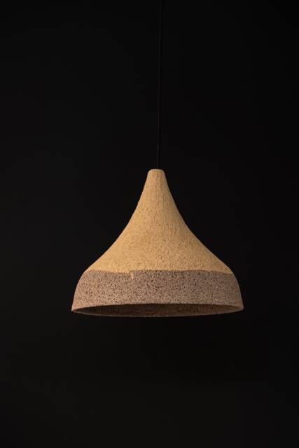 Wabi Sabi Handmade Ceramic Dome Pendant Lighting - Natural Clay Chandelier - image 1