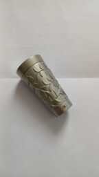 "Shiny Silver/Chrome Matt Curtain Pole End Finials "
