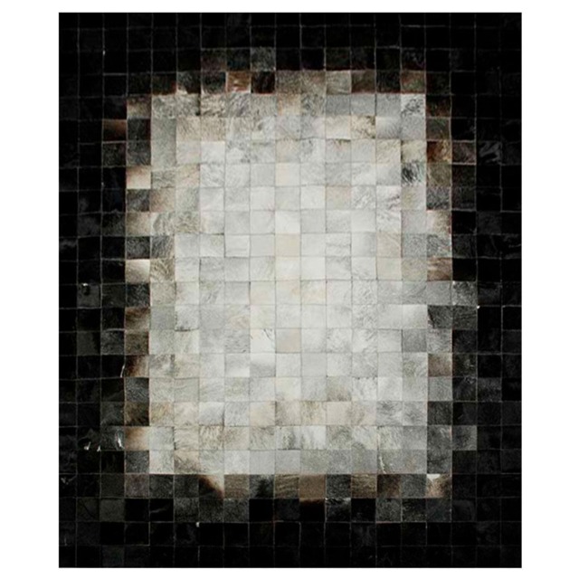 Leather Area Rug Squares Design By Shine Rugs - image 1