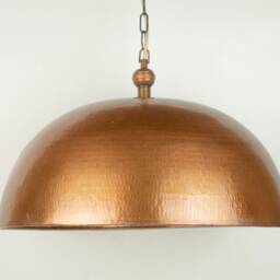 Dome Antique Copper Pendant Light - Industrial Lighting Kitchen Island Light Lampshade Art Deco Lamp - thumbnail 2