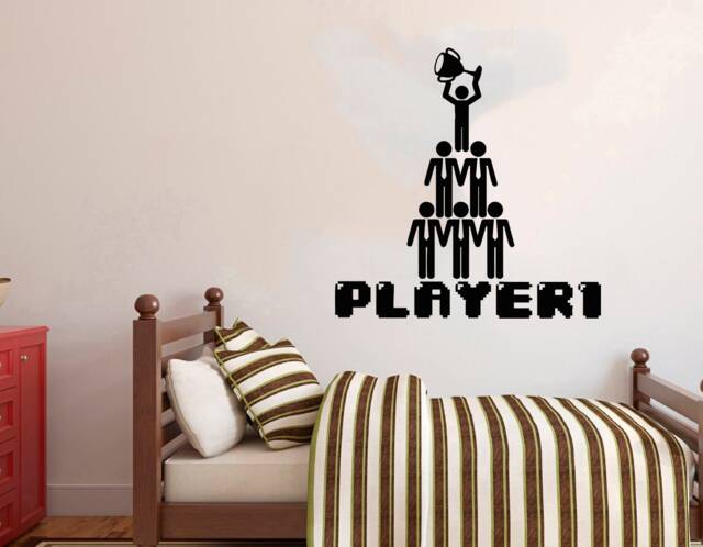 Gamer Wall Decal Video Game Controller, Gaming Room Decor 2910 - image 1