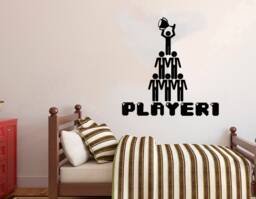 Gamer Wall Decal Video Game Controller, Gaming Room Decor 2910 - thumbnail 1