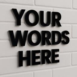 Custom Acrylic Letters For Wall - Nursery Name Sign, Salon Mirrored Decor, Personalised - thumbnail 1