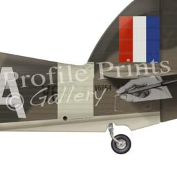 Hawker Hurricane Wwii Aircraft Print Stanford Tuck Profile Artwork A3 - thumbnail 3