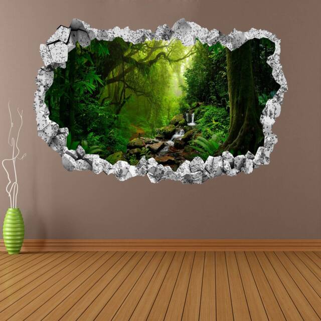 Rainforest Tropical Forest Wall Decal Sticker Mural Poster Print Art Home Office Decor Ka11 - image 1