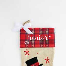 Personalized Plush Santa Christmas Sack Deluxe Felt Stocking - thumbnail 4