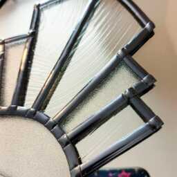Art Deco Mirror Handmade Stained Glass Style Decorative Wall - thumbnail 2