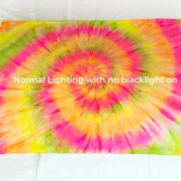 Black Light Reactive Tie Dye Bedding Set - Rave Decor - thumbnail 2