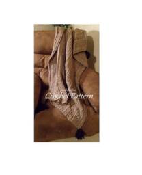 Mens Afghan Pattern, Masculine Decor, Tan Brown Blanket, Crochet, Man Cave Throw, Downloadable Pattern - thumbnail 1