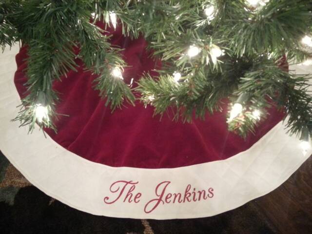 Christmas Tree Skirt. Personalized 54 - image 1