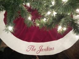 Christmas Tree Skirt. Personalized 54