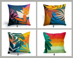 Colourful Flower Abstract Cushion Cover, Summer Floral Pillow Case, Rainbow Pattern Living Room Decoration, Bedroom Throw Top