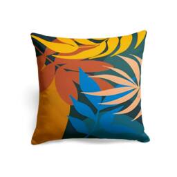 Colourful Flower Abstract Cushion Cover, Summer Floral Pillow Case, Rainbow Pattern Living Room Decoration, Bedroom Throw Top - thumbnail 3