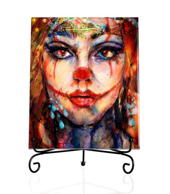 Joker Art Print Ceramic Tile, Limited Edition Home Decor, Decorative Birthday Modern Gifts - image 1