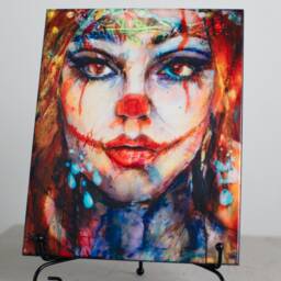 Joker Art Print Ceramic Tile, Limited Edition Home Decor, Decorative Birthday Modern Gifts - thumbnail 2