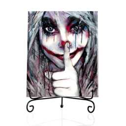 Joker Art Print Ceramic Tile, Limited Edition Home Decor, Decorative Birthday Modern Gifts - thumbnail 3
