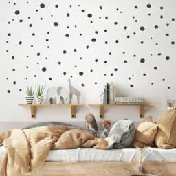 Hand Drawn Wall Sticker Dots, Irregular Polka Dots Decals, Dalmatian Spots Style Boho Chic Nursery & Kids-Room - thumbnail 4