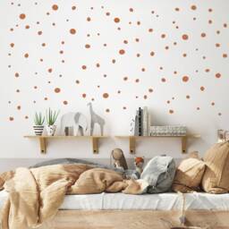 Hand Drawn Wall Sticker Dots, Irregular Polka Dots Decals, Dalmatian Spots Style Boho Chic Nursery & Kids-Room - thumbnail 3