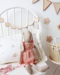 Wooden Circle Bunting - Custom Boho Garland Kids Room Or Nursery Wall D??cor Scandi Decor - thumbnail 1