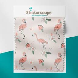 Floral Flamingos Roller Blind, Children's Made To Measure, Jungle Flamingo Blind - thumbnail 2