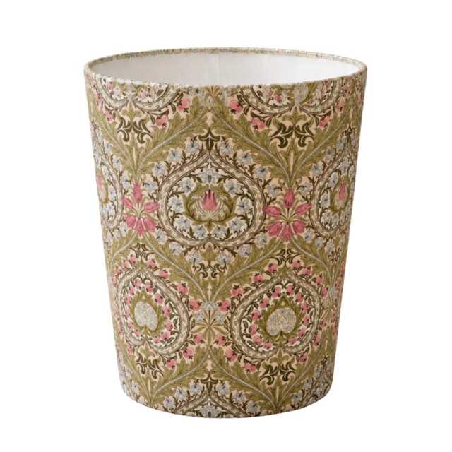 William Morris Eden Rose Waste Paper Bin - Handmade Fabric Basket For Bedroom, Dressing Room Or Home Office - image 1