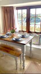 Slim Farmhouse Table - Handcrafted Solid Wood Dining Furniture