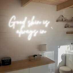 Good Skin Is Always in Neon Sign Beauty Salon Led Wall Art - thumbnail 3