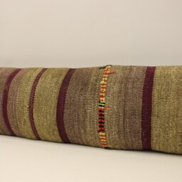 Extralong King Size Kilim Pillow Cover, 12x48 - 30x120 cm Unique Lumbar Flaming Kilim Bedding Pillow Oblong, 4Oyf-387 - thumbnail 3