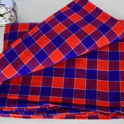 African Maasai Shuka Blanket - Acrylic Kenyan Fabric Throw - thumbnail 2