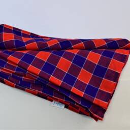 African Maasai Shuka Blanket - Acrylic Kenyan Fabric Throw - thumbnail 4
