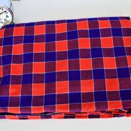 African Maasai Shuka Blanket - Acrylic Kenyan Fabric Throw - thumbnail 3