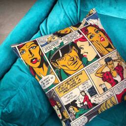 Last One Large Pictorial Cushion Cover. Cartoon Throw Pillow 20 - thumbnail 2
