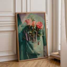 Dental Wall Art Print - Botanical Tools Illustration Modern Dentist Office D??cor Green Medical - thumbnail 1