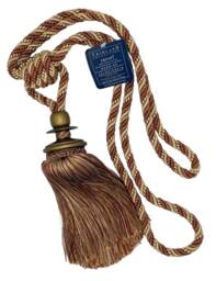 Decorative Drapery Curtain Single Tassel Tieback - Trimland 3382-10 Terracotta Cream Sold By The Piece