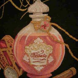 Allure Perfume & Lipstick Metallic Tapestry Cushion Cover Sham - thumbnail 2