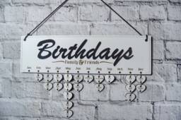 Personalized Birthday & Anniversary Calendar Family Celebrations Board - thumbnail 1