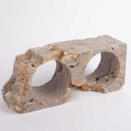 Handmade Travertine Wine Bottle Holder Unique Rack - thumbnail 3