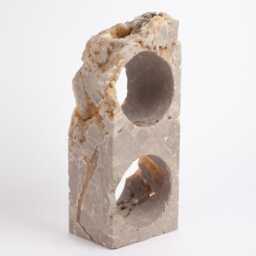 Handmade Travertine Wine Bottle Holder Unique Rack - thumbnail 4