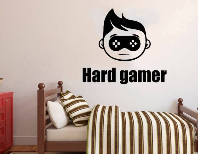 Gamer Wall Decal Video Game Controller, Removable Art 2884 - image 1