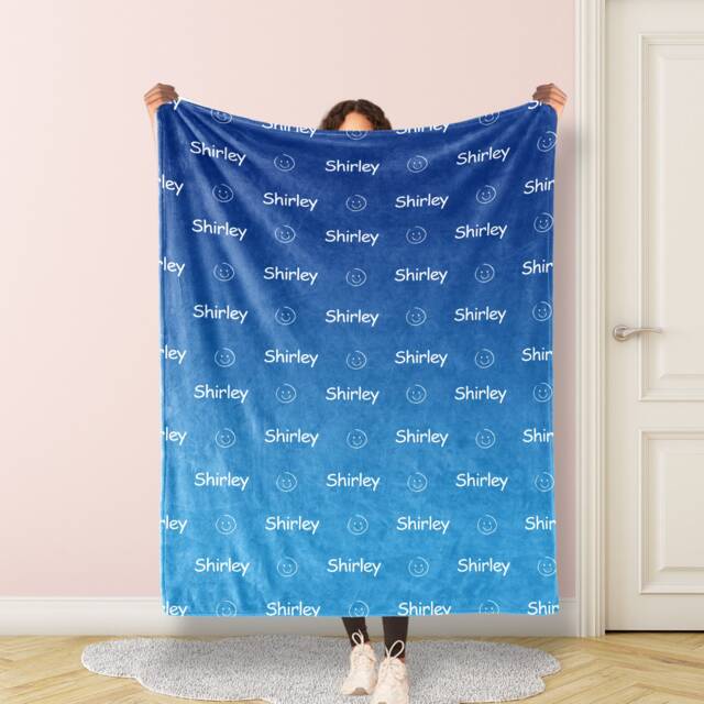 Personalized Name Blanket Single Sided Printing For Baby/Kids/Youth/Adult, Birthday Gift, Baby Blanket, Christmas Gift - image 1